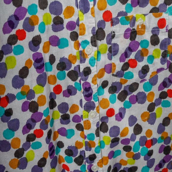 Issey Miyake Polka Dot Button Down Shirt - Picture 8 of 12